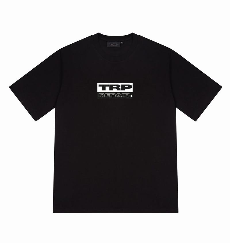 Black Trapstar Don’t Jam Tee Men's T Shirts | MTZJHN-206