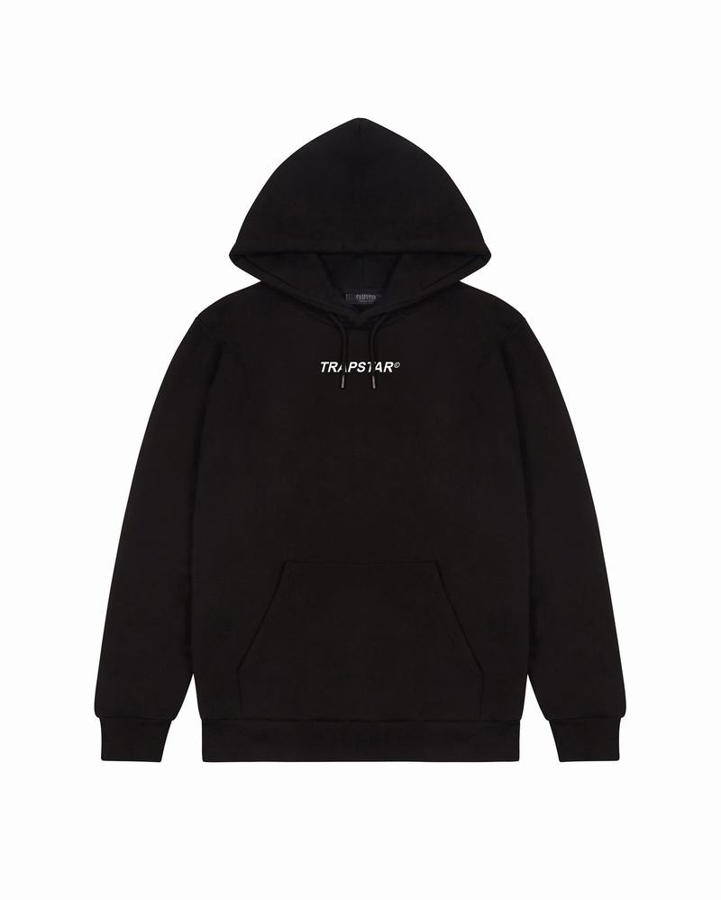 Black Trapstar Global Distribution Men's Hoodie | EGYQTM-843