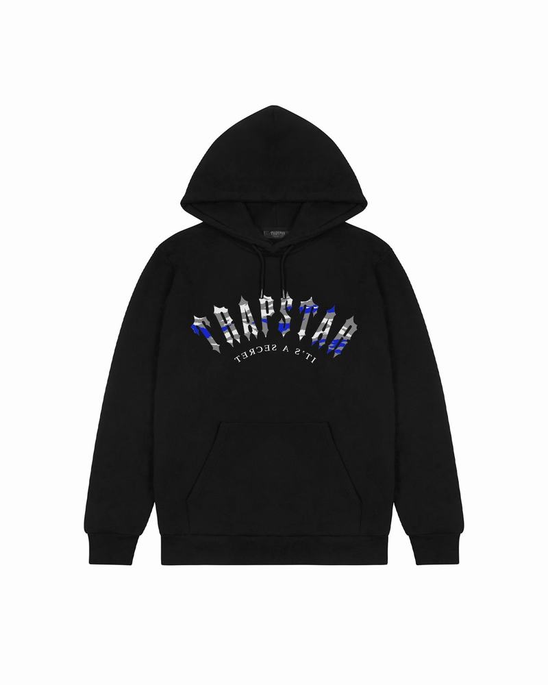 Black Trapstar Global Ties 2.0 Men\'s Hoodie | EHMLTQ-079