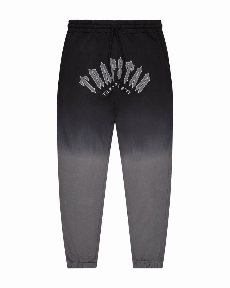 Black Trapstar Gradient Arch Men's Tracksuits | DXBWUP-762