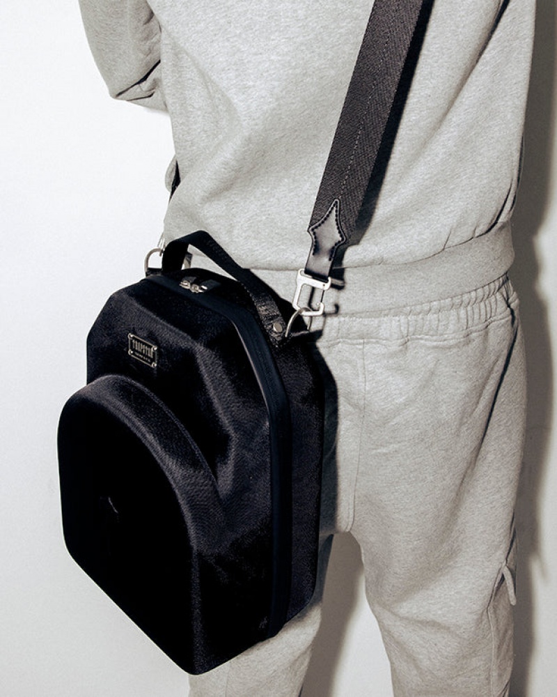 Black Trapstar Hat Men's Bags | KUXTHN-027