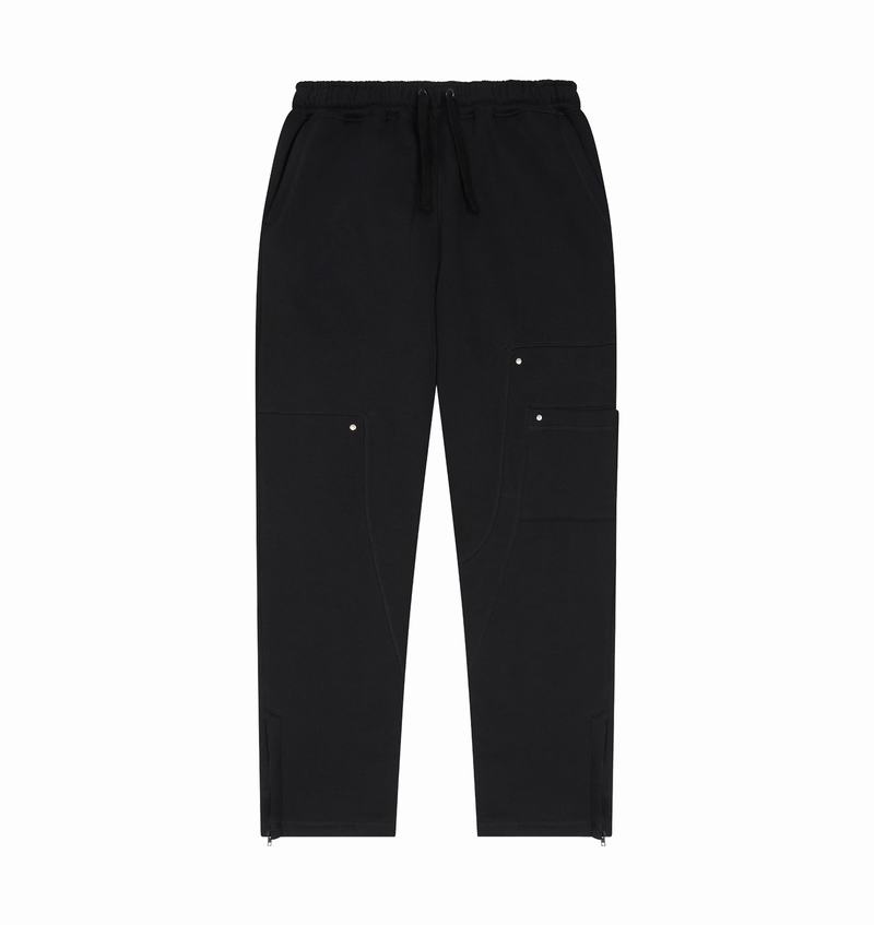 Black Trapstar Hyperdrive Reinforced Rivet Joggers Men\'s Pants | YMXBVF-374