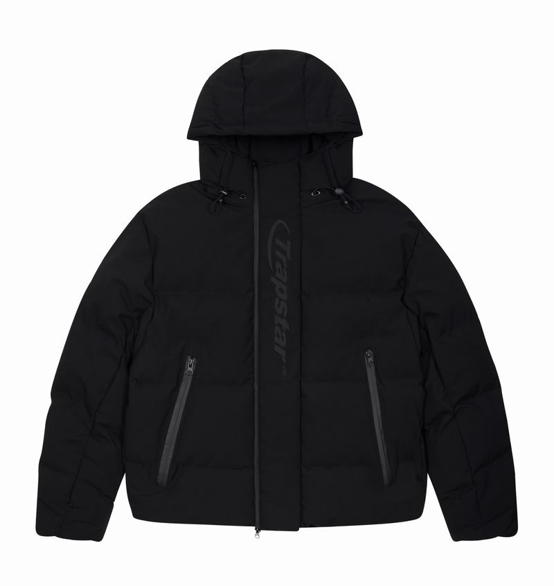 Black Trapstar Hyperdrive Technical Puffer Men's Jackets | UJAGKN-362