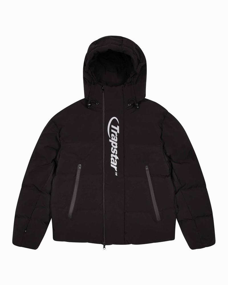 Black Trapstar Hyperdrive Technical Puffer Men's Jackets | CYLNDR-981