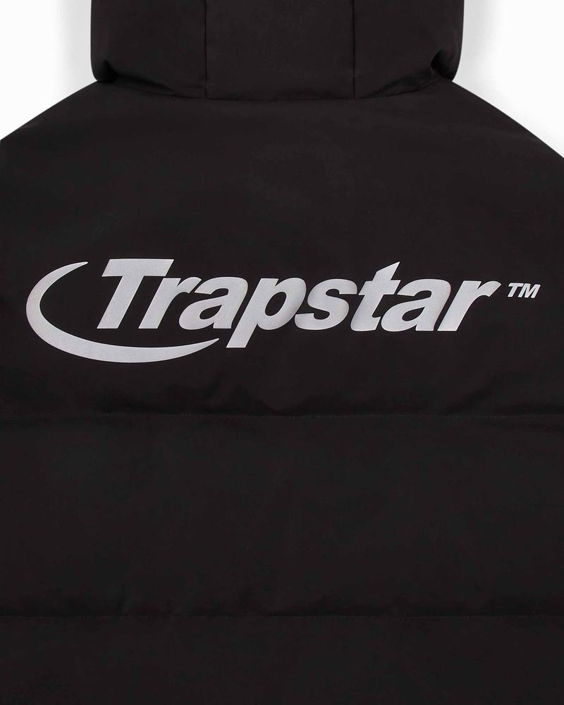 Black Trapstar Hyperdrive Technical Puffer Men's Jackets | CYLNDR-981