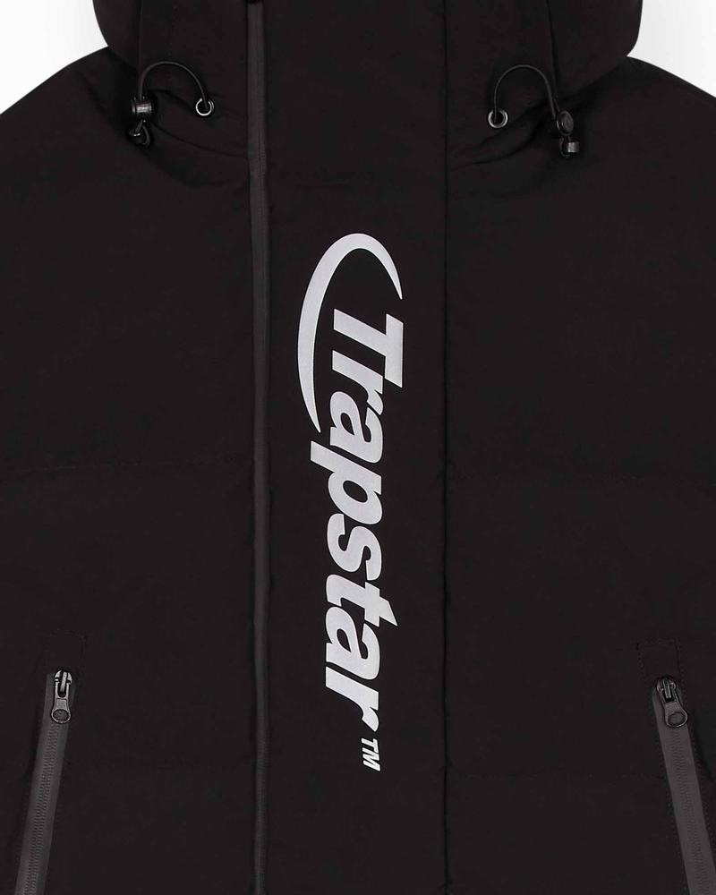 Black Trapstar Hyperdrive Technical Puffer Men's Jackets | CYLNDR-981