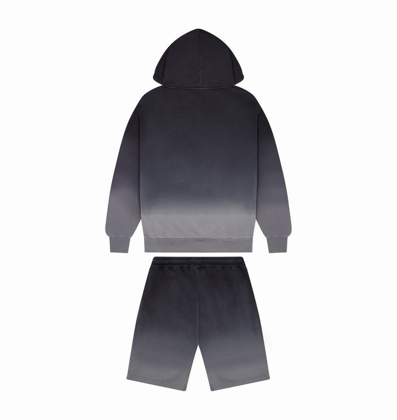 Black Trapstar Irongate Arch Chenille Hoodie Men's Tracksuits | AHWRIY-340