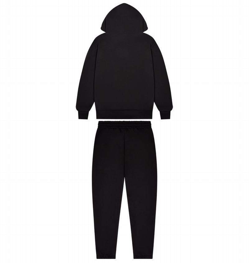 Black Trapstar Irongate Arch It's A Secret Hooded Gel Men's Tracksuits | MRTUYF-678