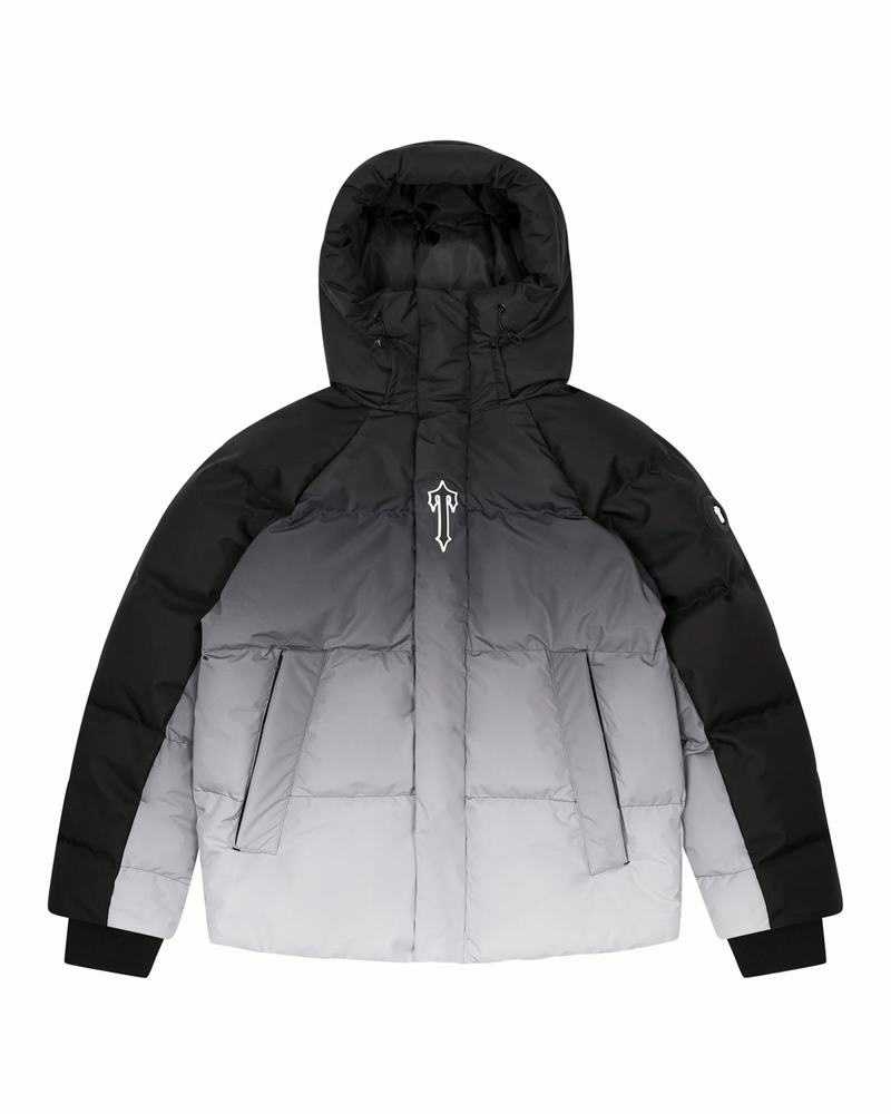 Black Trapstar Irongate Arch Puffer AW23 Men\'s Jackets | XFJSTV-281