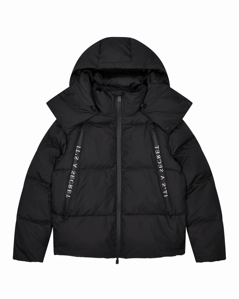 Black Trapstar Irongate Collar Puffer Men's Jackets | QBLRED-931