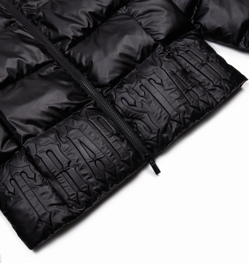 Black Trapstar Irongate Embossed Puffer Men's Jackets | ZMHAYU-145