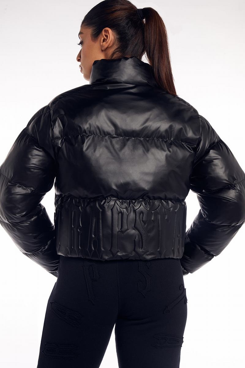 Black Trapstar Irongate Embossed Puffer Women's Jackets | FARBLU-392