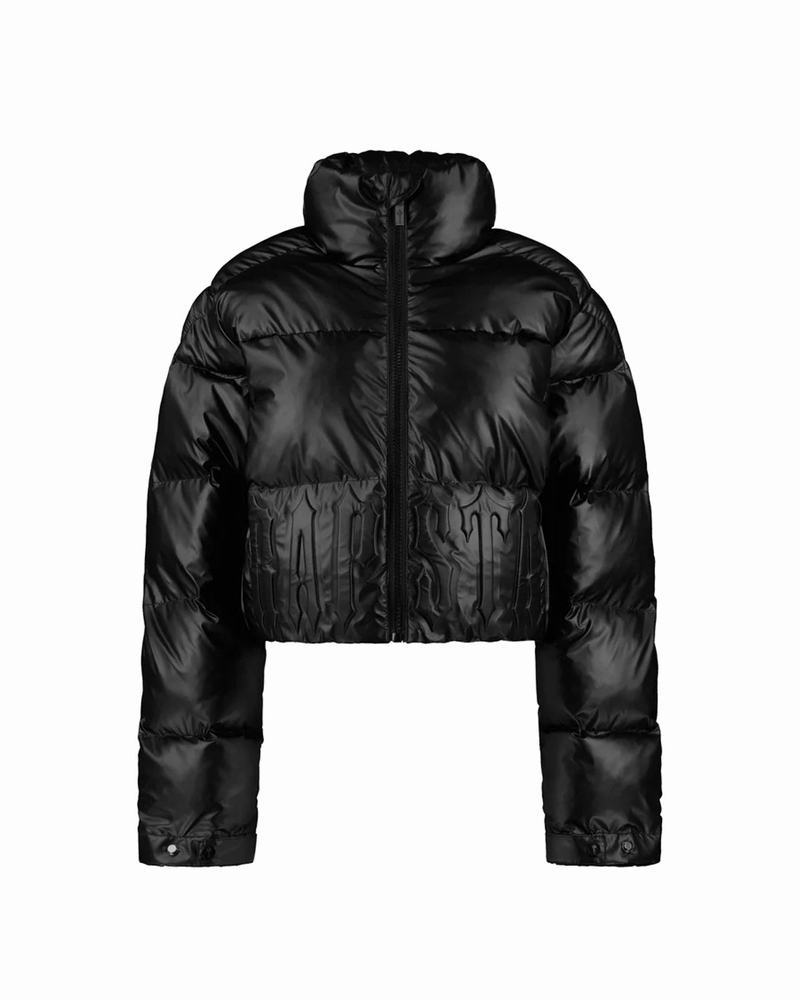 Black Trapstar Irongate Embossed Puffer Women\'s Jackets | FARBLU-392