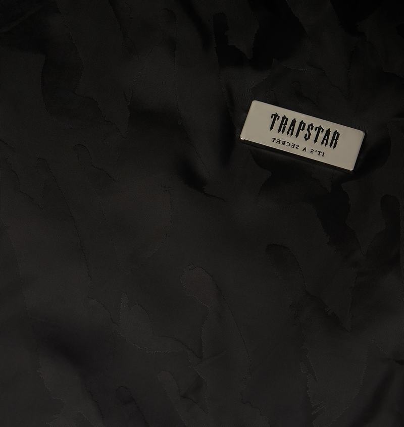 Black Trapstar Irongate T Jacquard Cargos Men's Pants | XUQETW-029