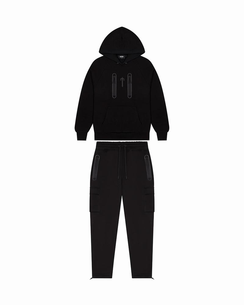 Black Trapstar Irongate T Trap Fleece Hoodie Men's Tracksuits | JKNFEA-340