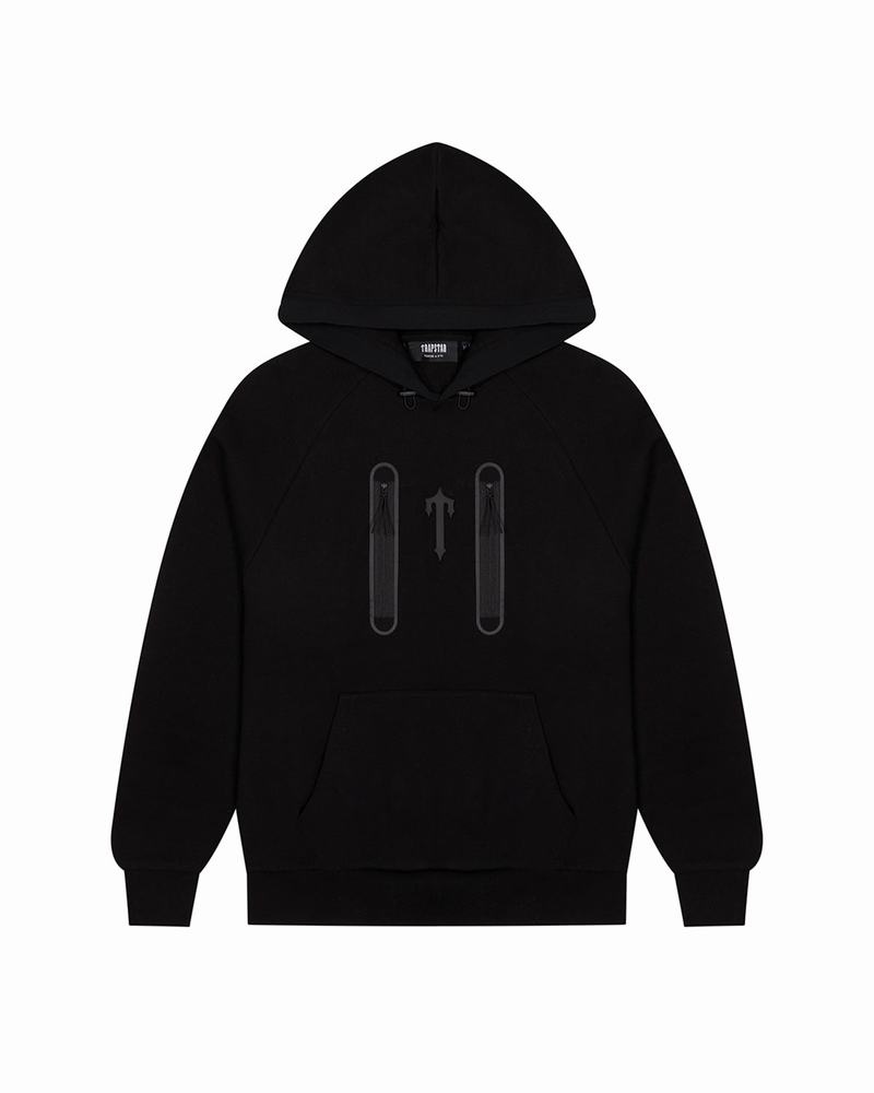 Black Trapstar Irongate T Trap Fleece Hoodie Men\'s Tracksuits | JKNFEA-340