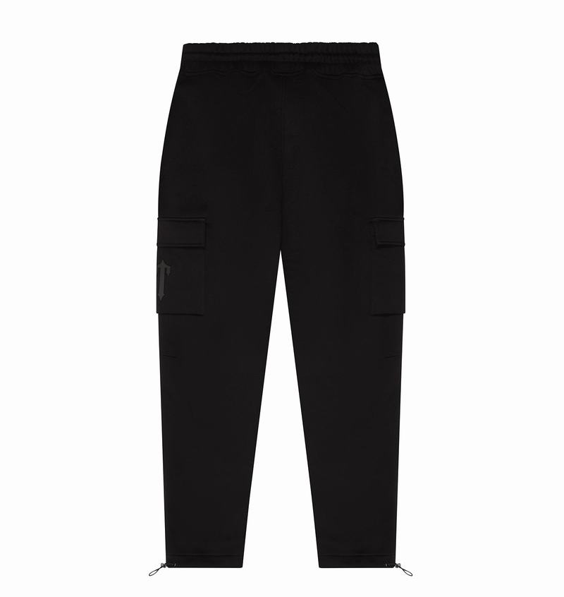 Black Trapstar Irongate T Trap Fleece Men's Pants | ZWRQSA-437