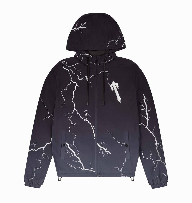 Black Trapstar Irongate T Windbreaker Men's Jackets | PXRBOT-612