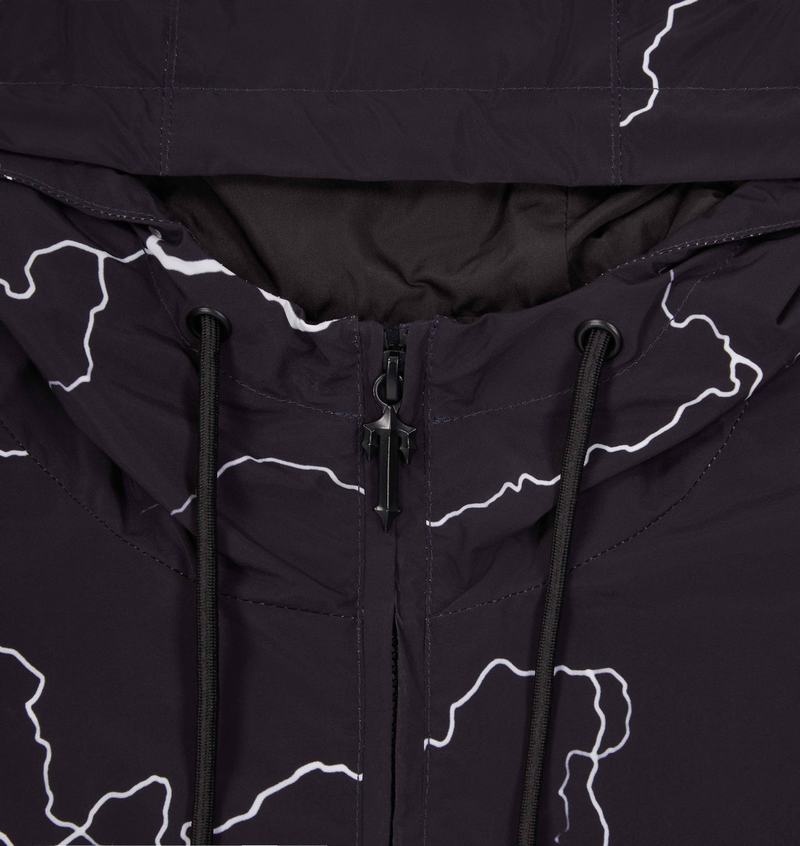 Black Trapstar Irongate T Windbreaker Men's Jackets | PXRBOT-612