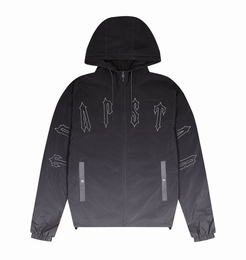 Black Trapstar Irongate Windbreaker Men\'s Jackets | HXCFGE-479