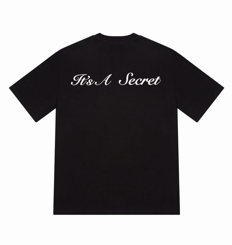 Black Trapstar It’s A Secret Tee Men's T Shirts | XZUTJO-698