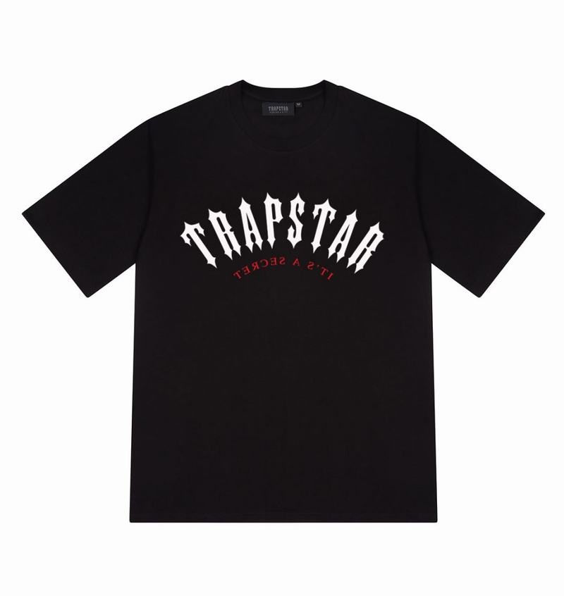 Black Trapstar It’s A Secret Tee Men\'s T Shirts | XZUTJO-698