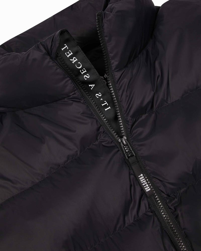 Black Trapstar It’s a Secret Puffer Men's Jackets | SKUEIB-739