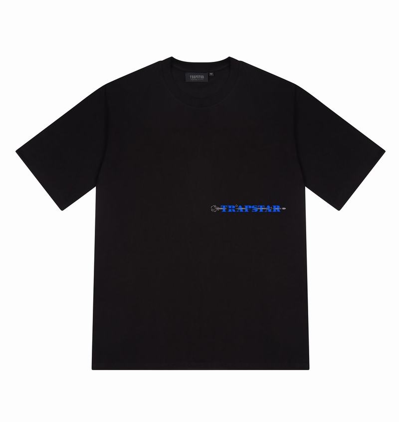 Black Trapstar Last Stand Tee Men's T Shirts | ULEYCM-104