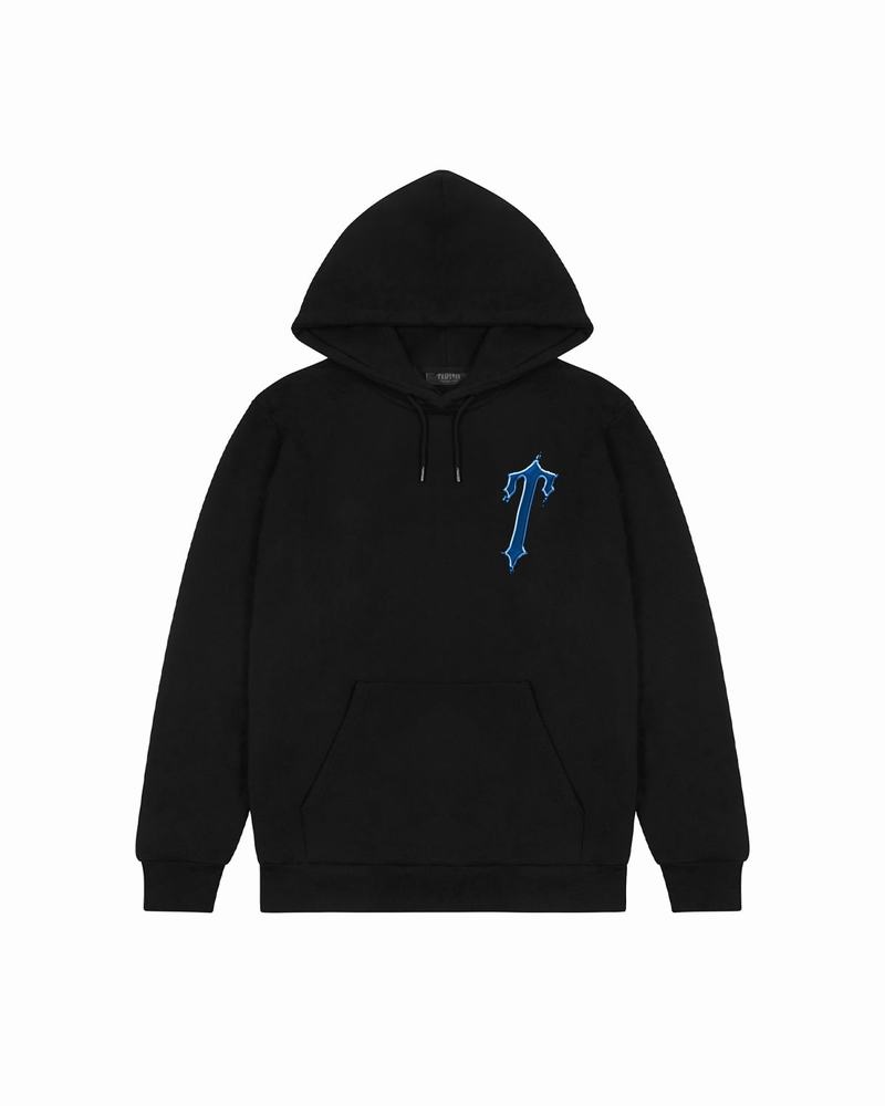 Black Trapstar Liquid Chrome 2.0 Men's Hoodie | QXBZLA-781