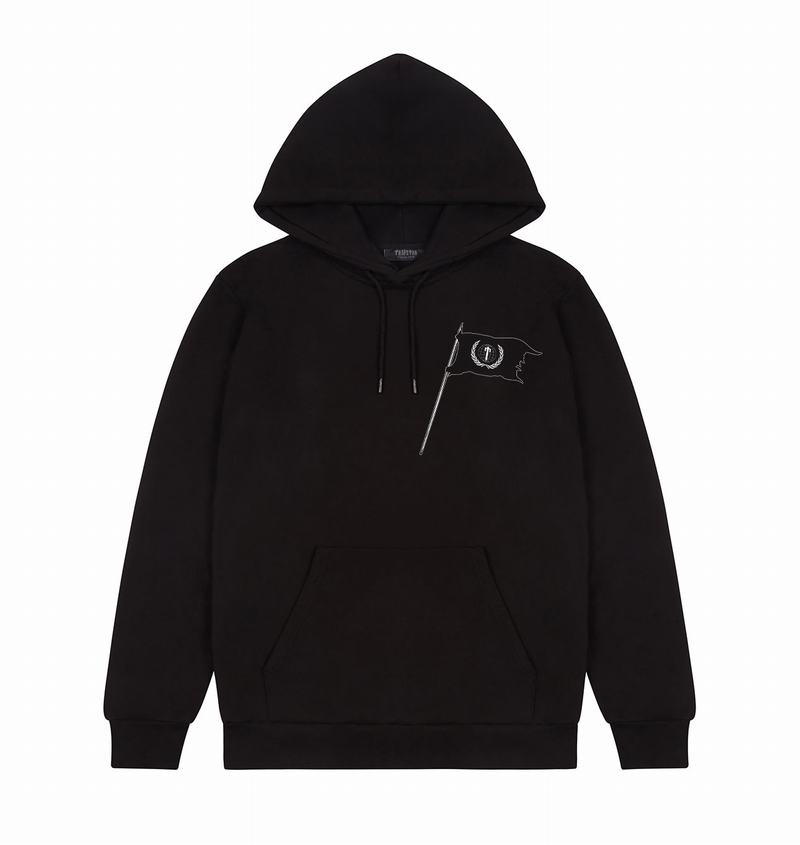 Black Trapstar Outlaw Men's Hoodie | UCYZPL-571