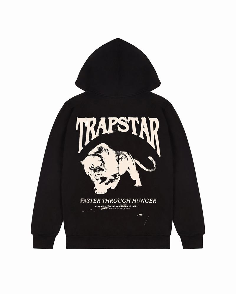 Black Trapstar Panthera Men\'s Hoodie | GHCOEQ-307