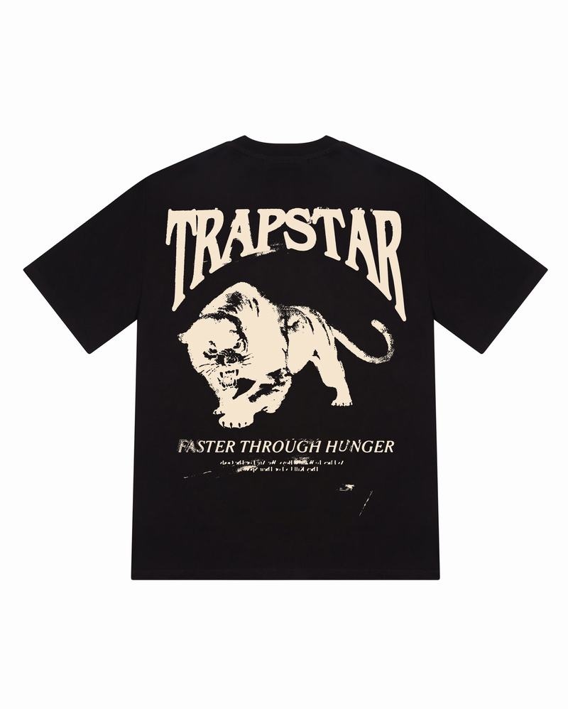 Black Trapstar Panthera Tee Men\'s T Shirts | DZGTIK-054