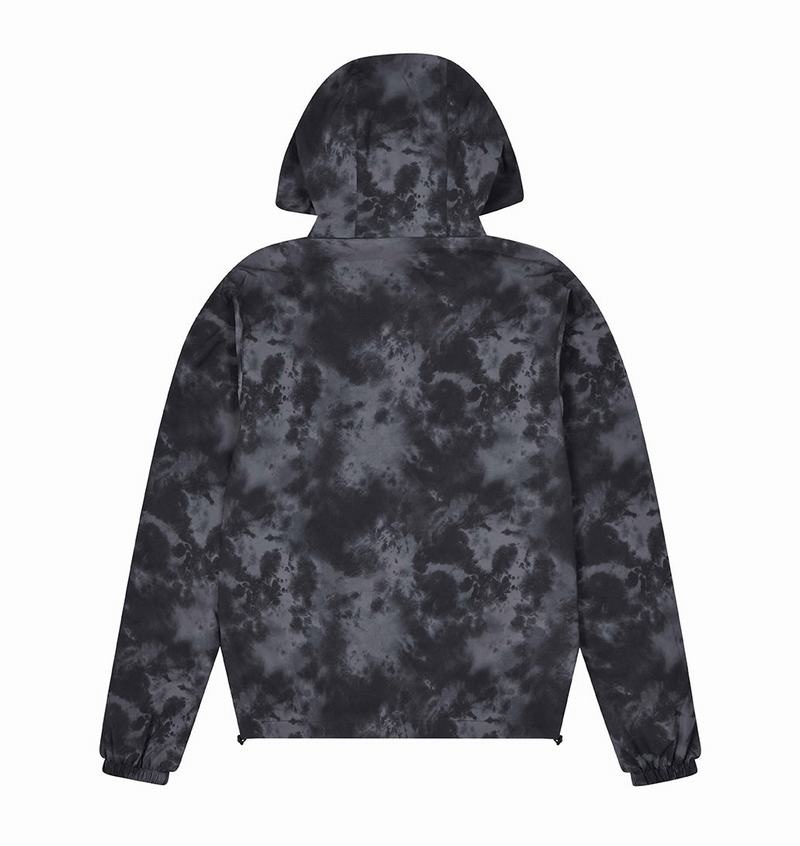 Black Trapstar Pigment Irongate Windbreaker Men's Jackets | QXJBSI-614