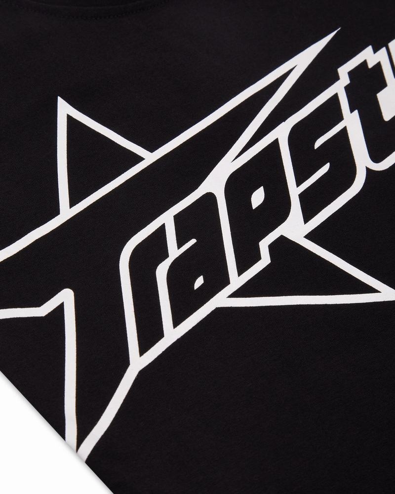 Black Trapstar TS Baby Tee Women's T Shirts | KFQNAJ-481