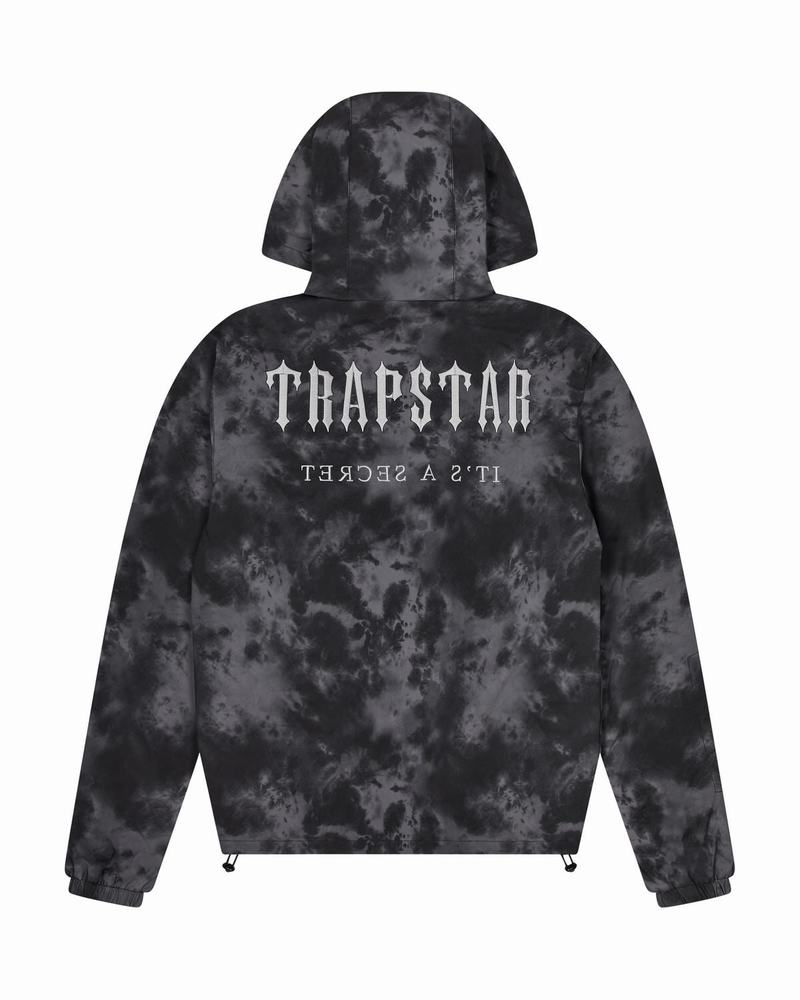 Black Trapstar Washed Irongate Men's Tracksuits | FBJWYV-074