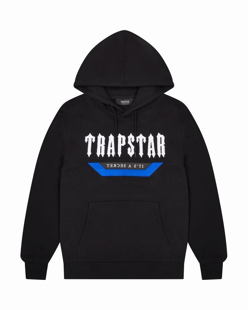 Black / Blue Trapstar Irongate Men's Tracksuits | MSEOXH-304