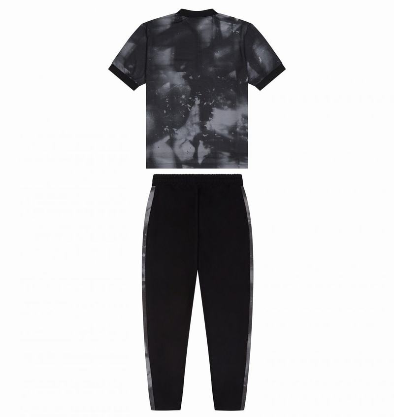 Black / Grey Trapstar Irongate Men's Pants | IUGMTE-641