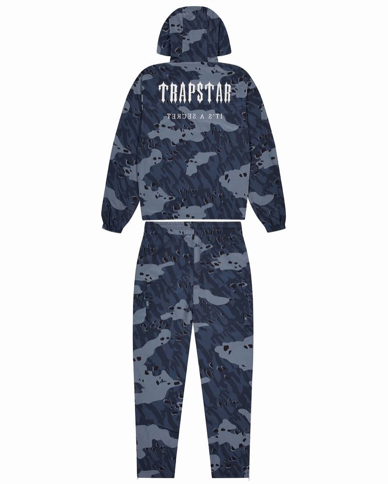 Black / Grey Trapstar Irongate T Camo Men's Tracksuits | CYGKWZ-684