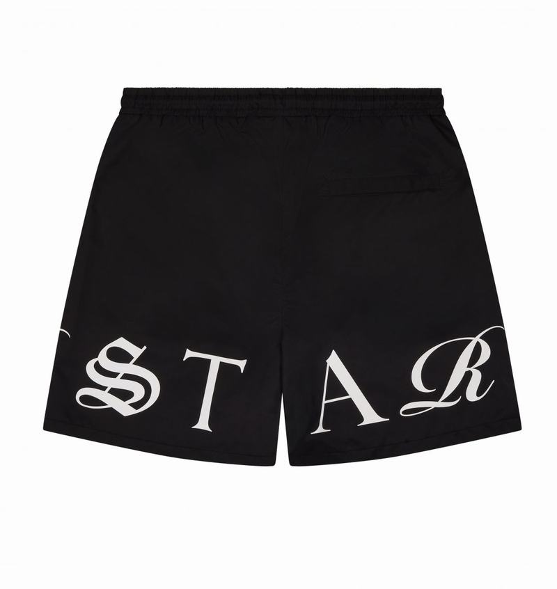 Black / Orange Trapstar Script Swimming Shorts Men's Sets | GJHSTN-035