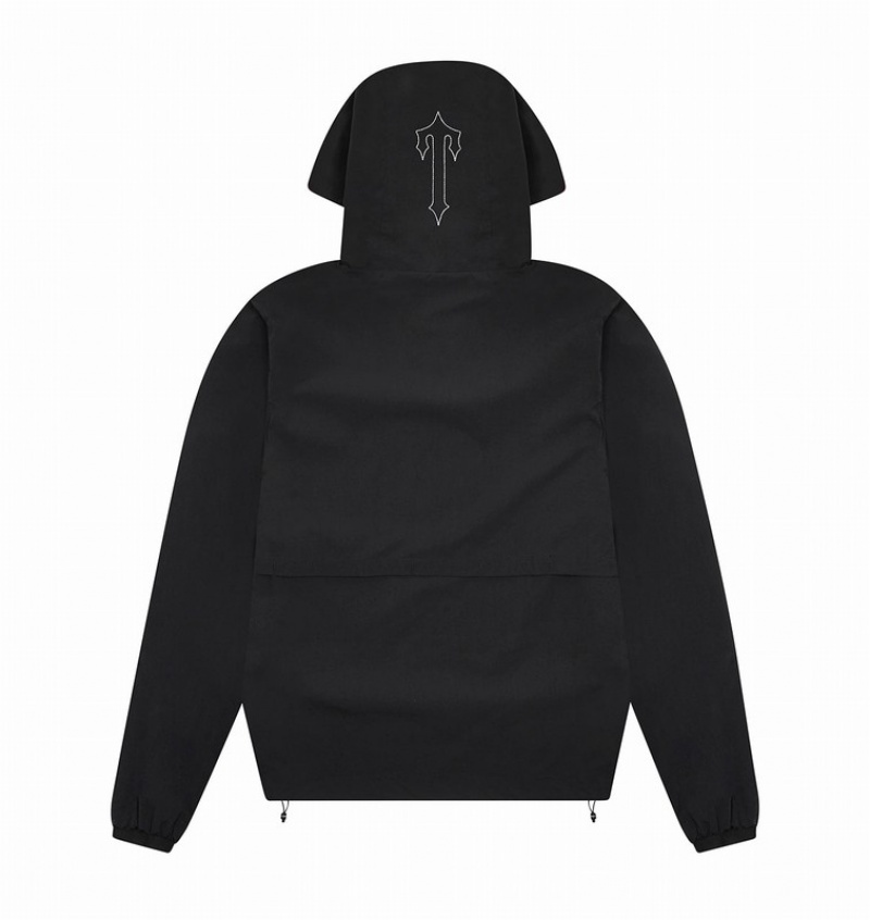 Black / White Trapstar Decoded Windbreaker Men's Jackets | BMHOIX-907