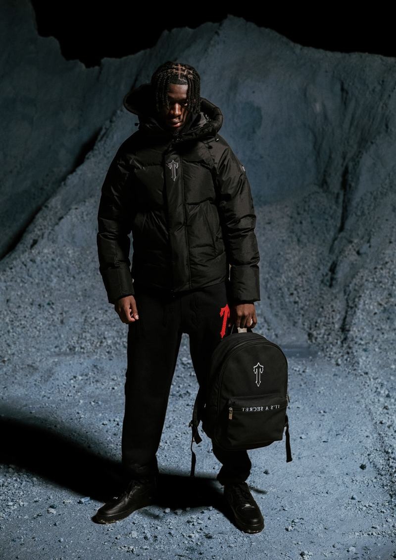 Black / White Trapstar It’s A Secret Rucksack Men's Backpacks | UIOJEF-983