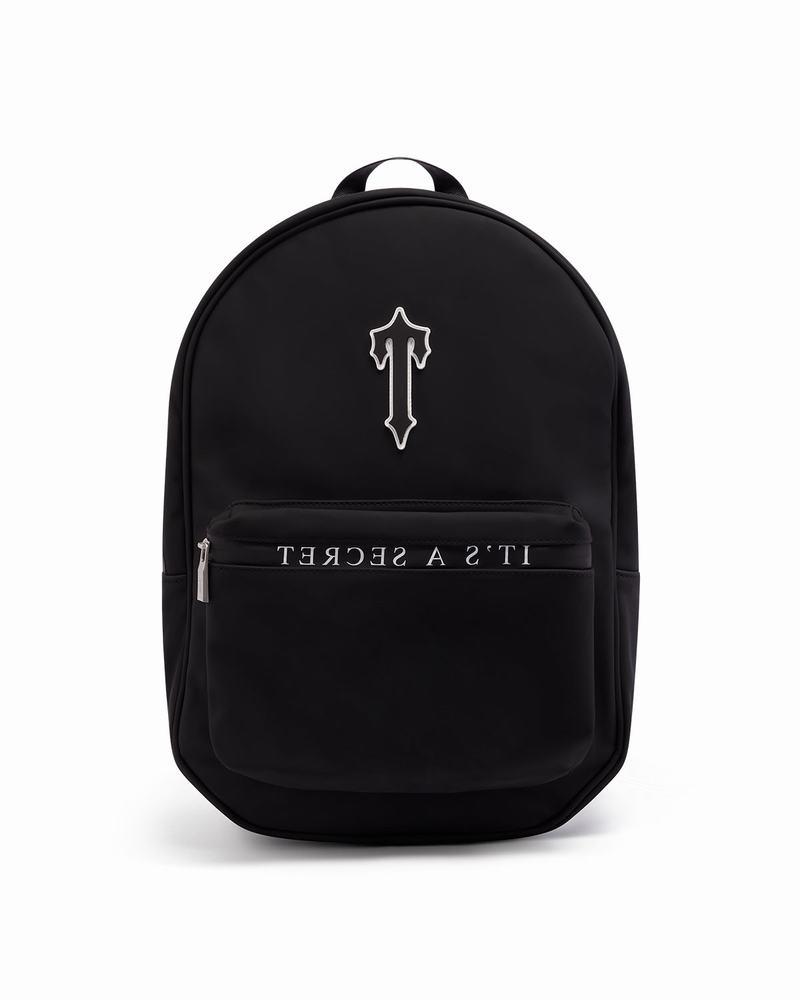 Black / White Trapstar It’s A Secret Rucksack Men\'s Backpacks | UIOJEF-983