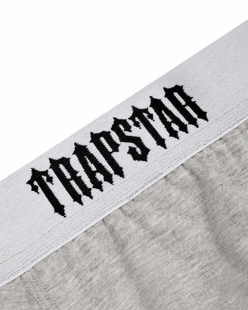 Black / White / Grey Trapstar 3 Pack Boxer Short Men's Underwear | RJLXBM-614