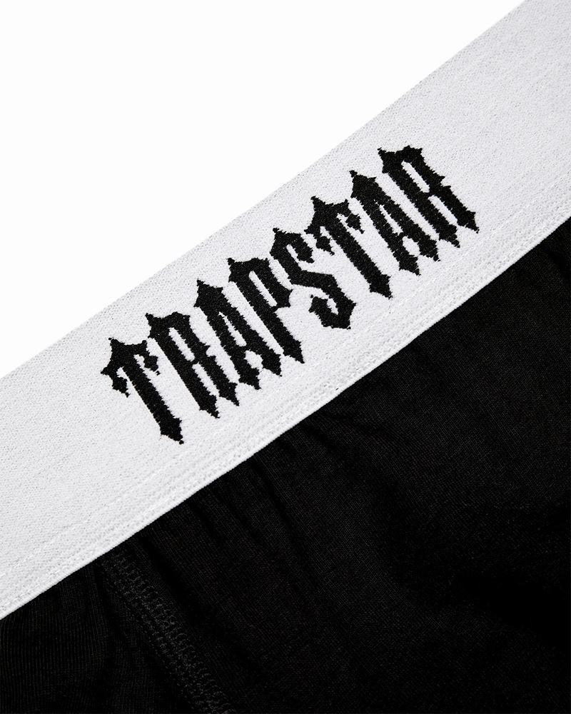 Black / White / Grey Trapstar 3 Pack Boxer Short Men's Underwear | RJLXBM-614