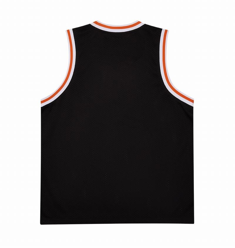 Black / White / Orange Trapstar Irongate Arch Basketball Vest Men's T Shirts | LNCUJY-431