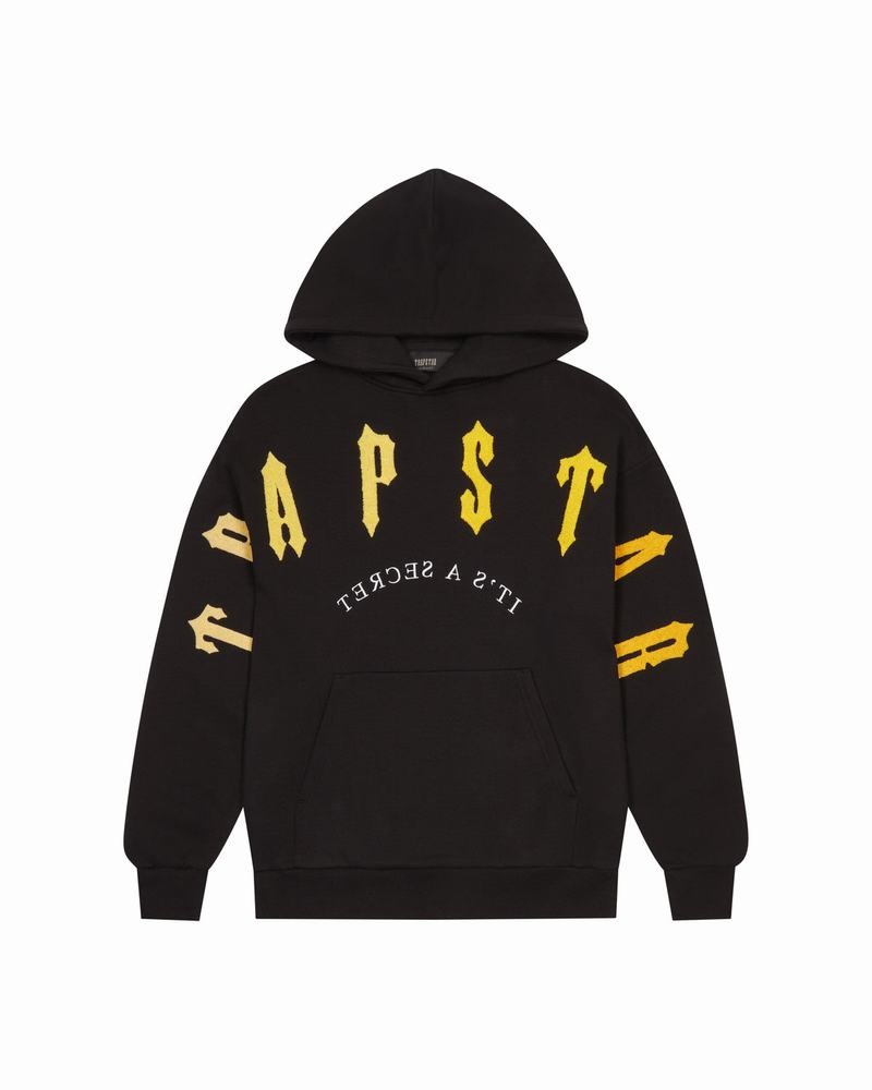 Black / Yellow Trapstar Irongate Arch Chenille 2.0 Men's Tracksuits | WGIQJK-137