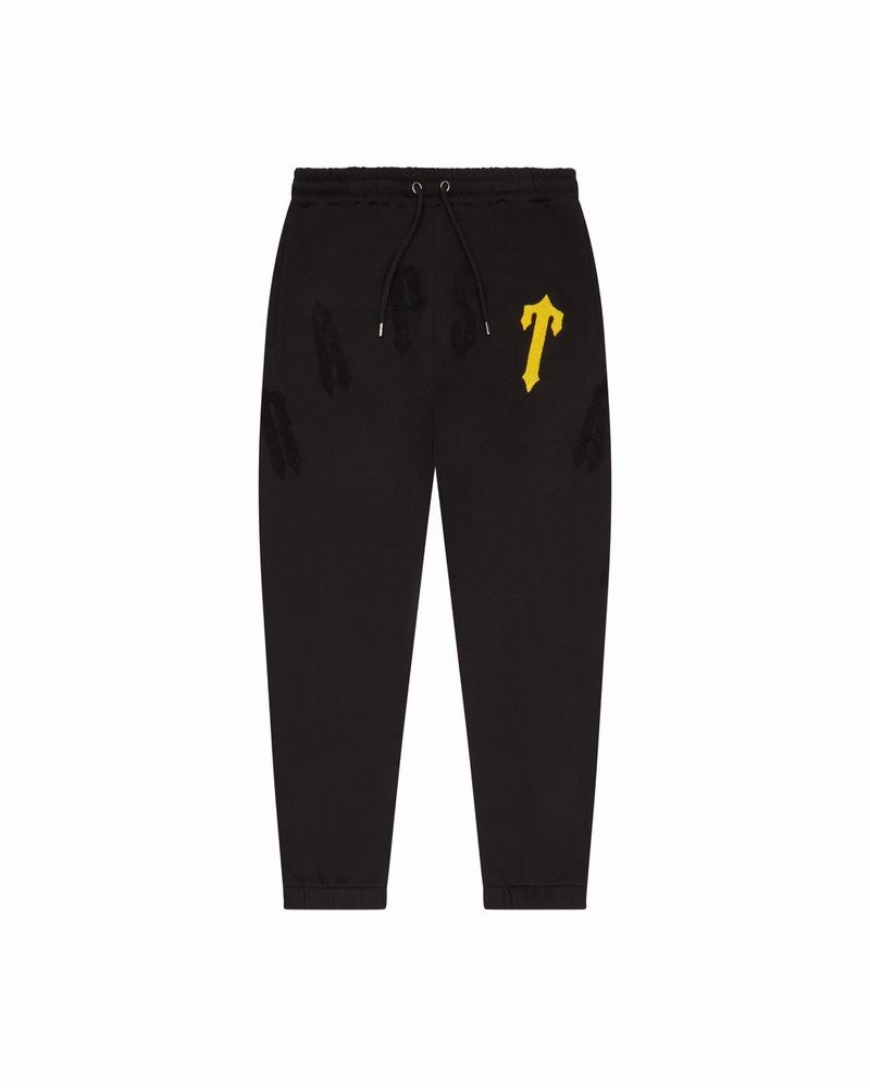 Black / Yellow Trapstar Irongate Arch Chenille 2.0 Men's Tracksuits | WGIQJK-137