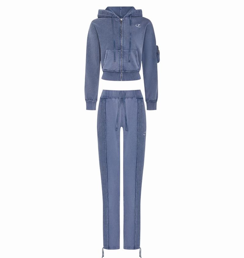 Blue Trapstar Construct Batwing Hoodie Women's Tracksuits | YPOLTA-263