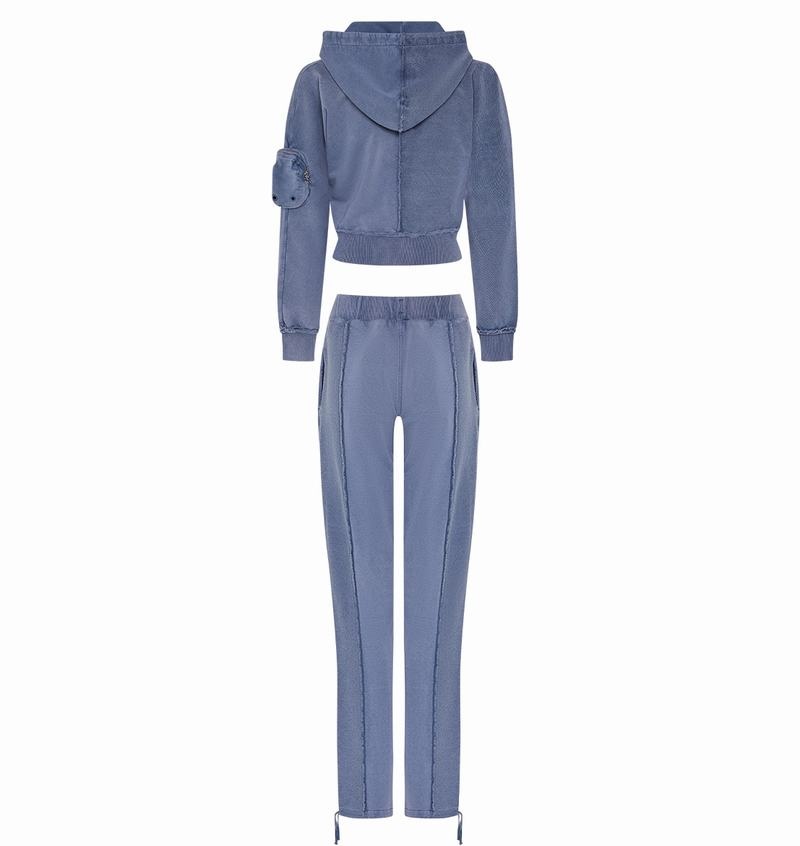 Blue Trapstar Construct Batwing Hoodie Women's Tracksuits | YPOLTA-263