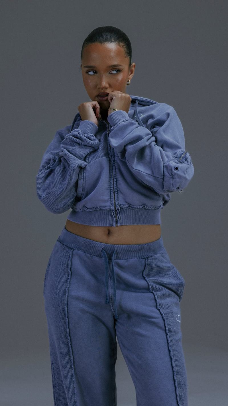 Blue Trapstar Construct Batwing Hoodie Women's Tracksuits | YPOLTA-263